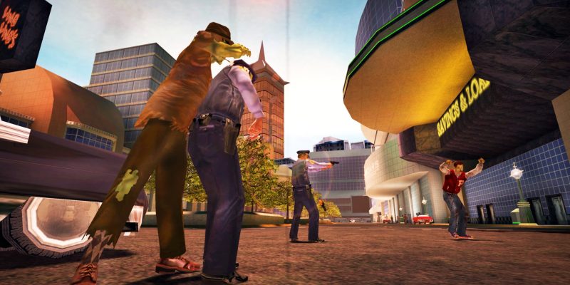 Stubbs the Zombie in Rebel Without a Pulse - PC Game Screenshot